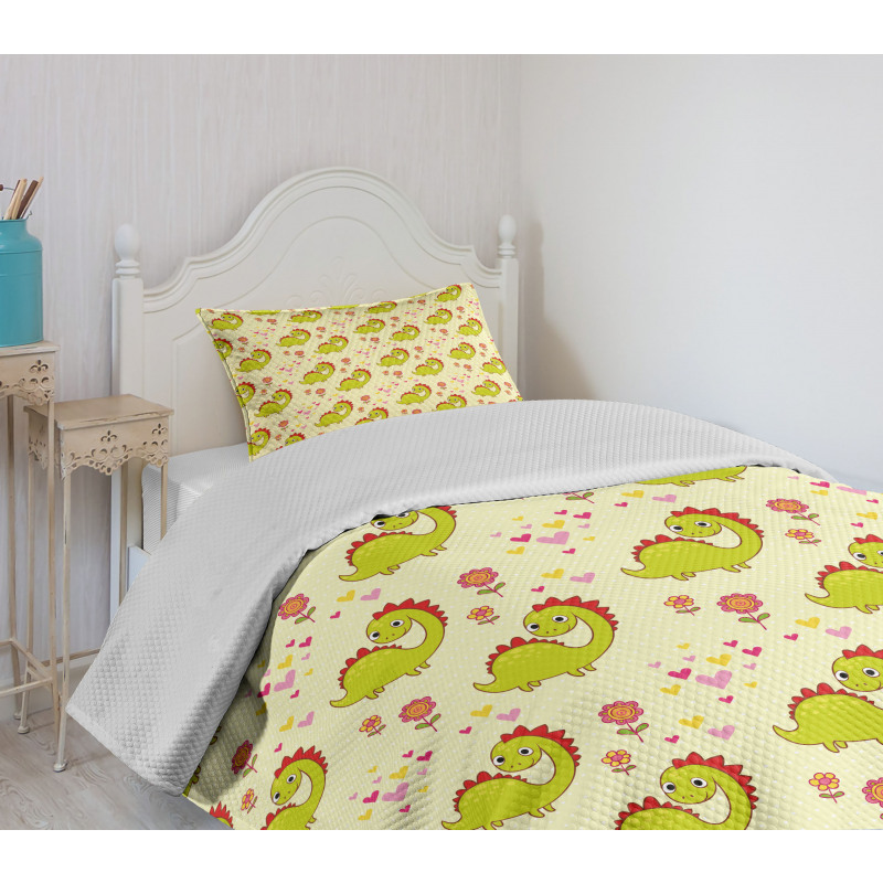 Dinosaur Bedspread Set