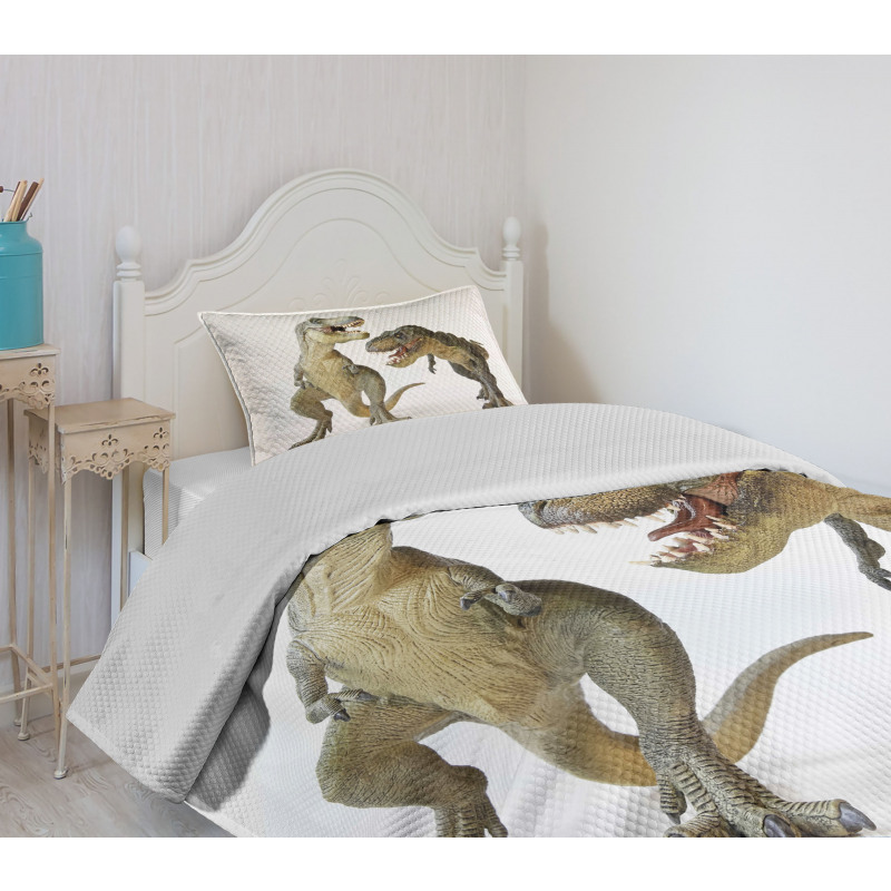 T-Rex Pair Predators Bedspread Set