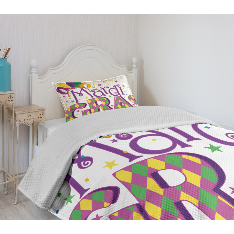 Joyful Party Theme Bedspread Set