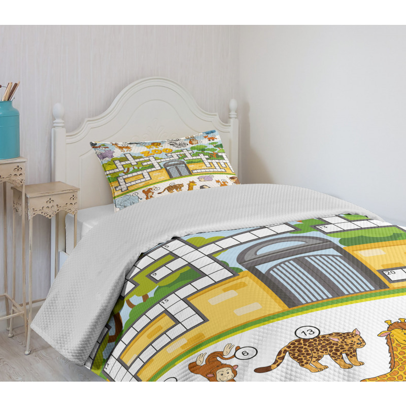 Zoo Theme Bedspread Set