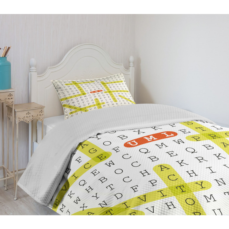 UML Keywords Bedspread Set