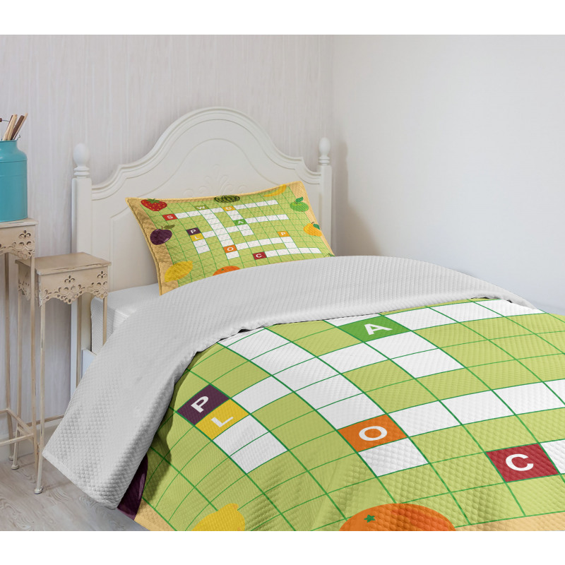 Summer Fruit Bedspread Set