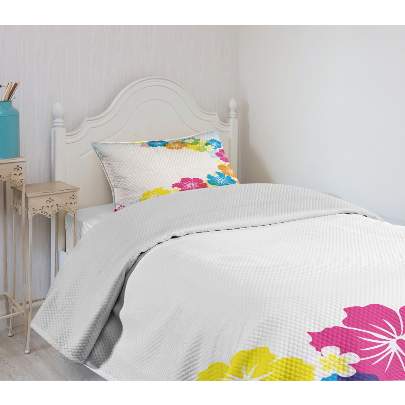 Polynesian Spring Aloha Bedspread Set