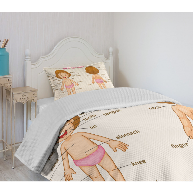 Cartoon Children Bedspread Set