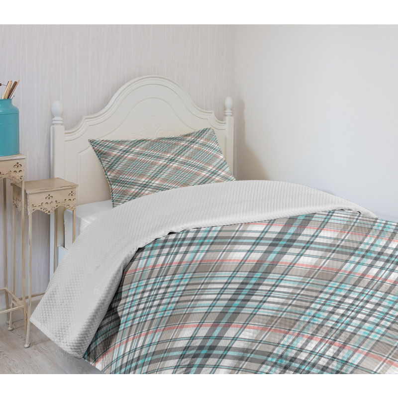 Traditional Plaid Bedspread Set