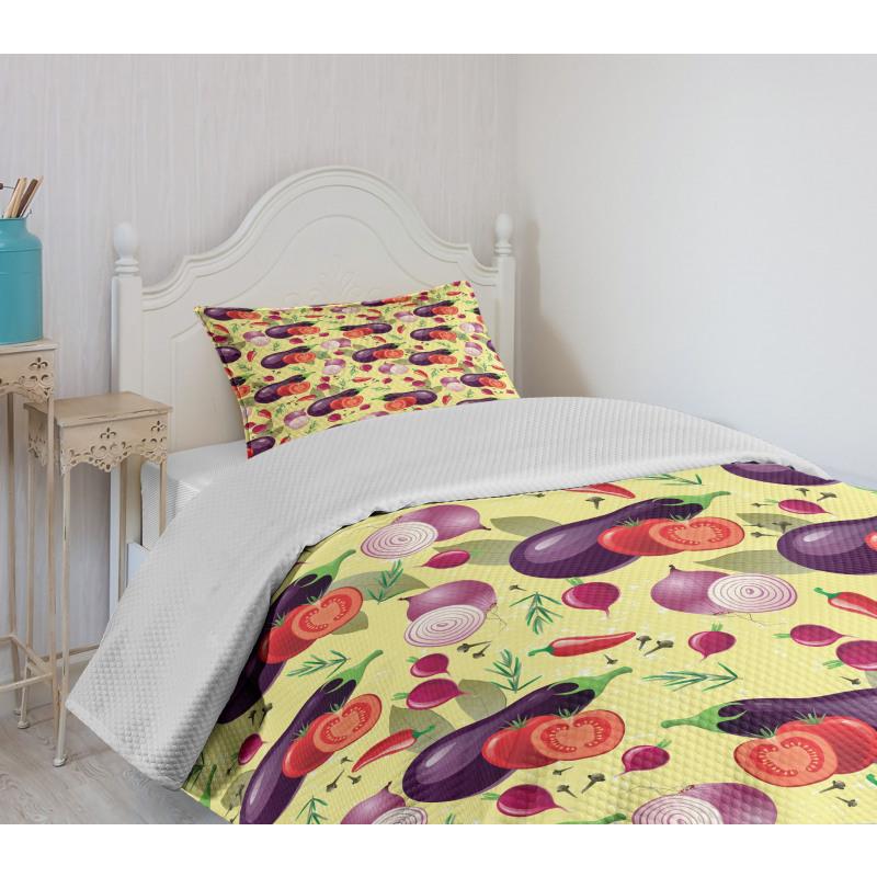 Organic Tasty Eating Bedspread Set