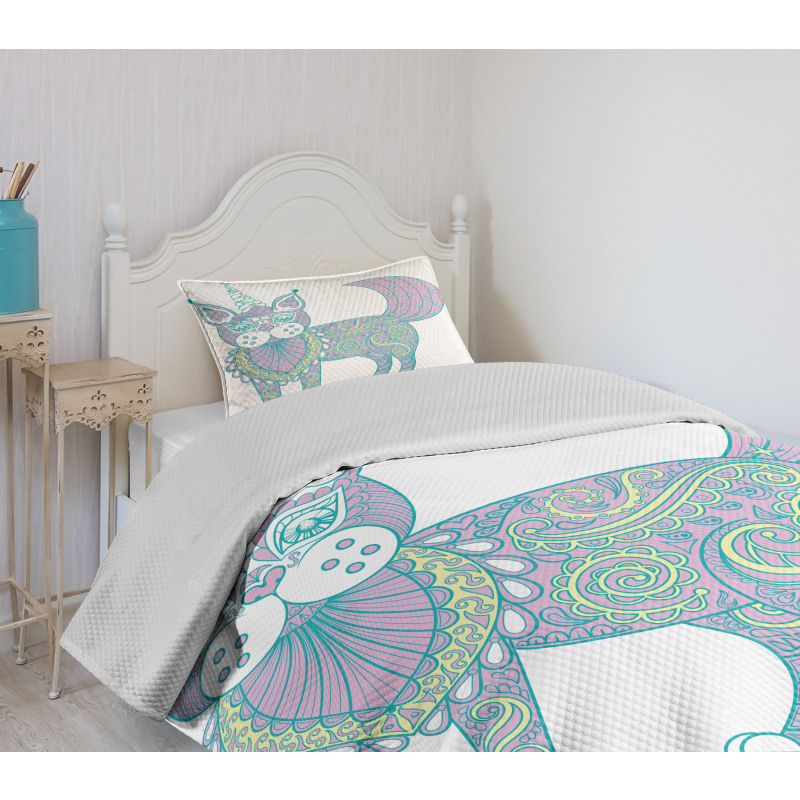 Magic Cat Ethnic Bedspread Set