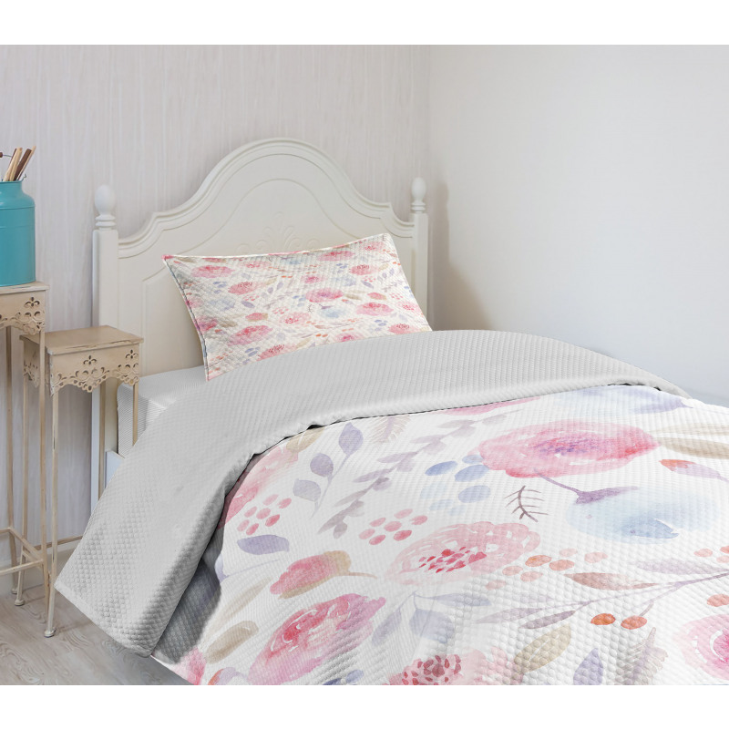 Delicate Spring Buds Bedspread Set