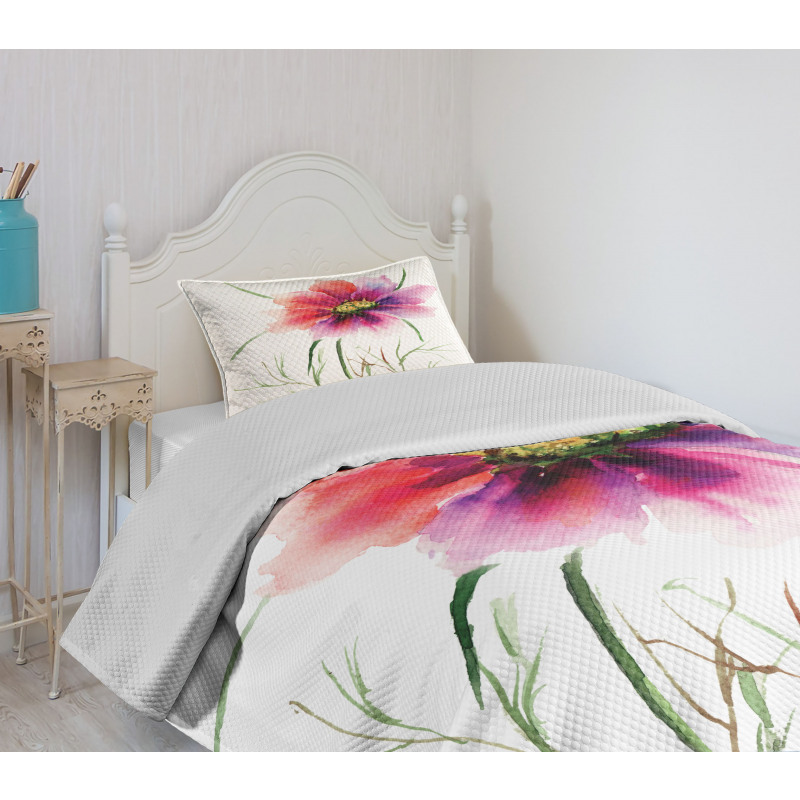 Floral Blossom Art Bedspread Set