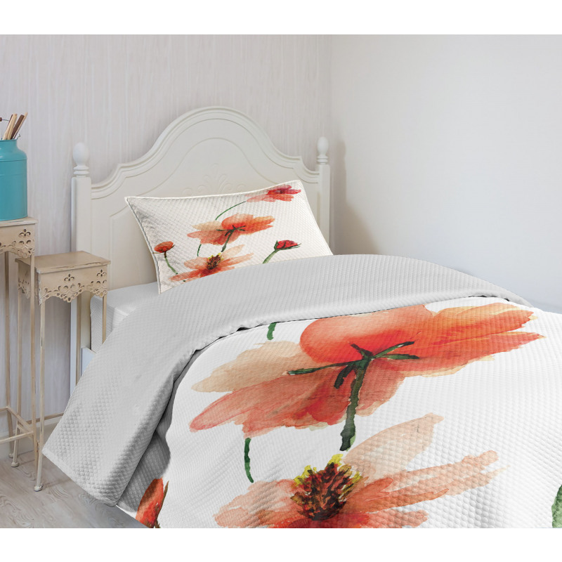 Colorful Wildflowers Bedspread Set