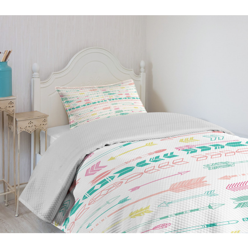 Pastel Boho Art Bedspread Set