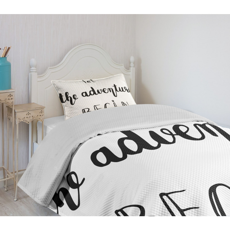 Wise Words Doodle Bedspread Set