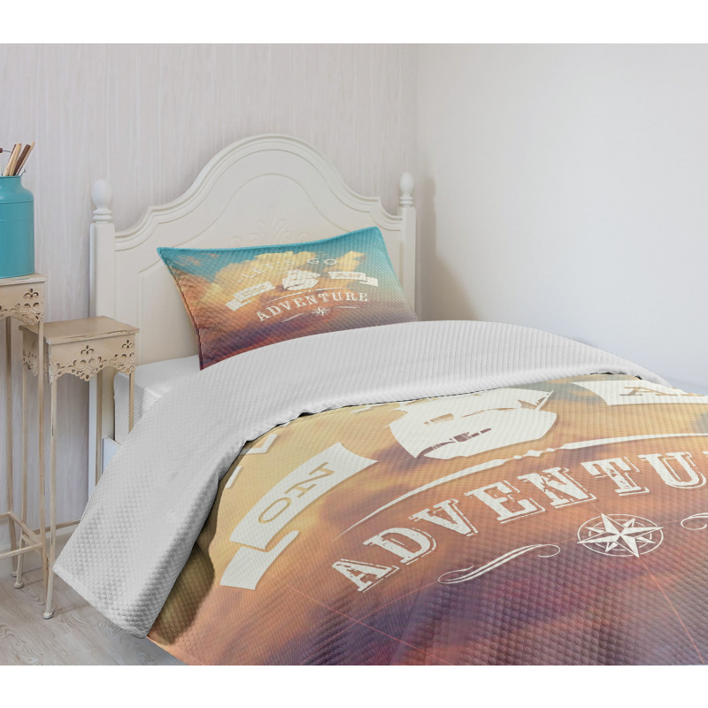 Lets Go on Clear Sky Bedspread Set