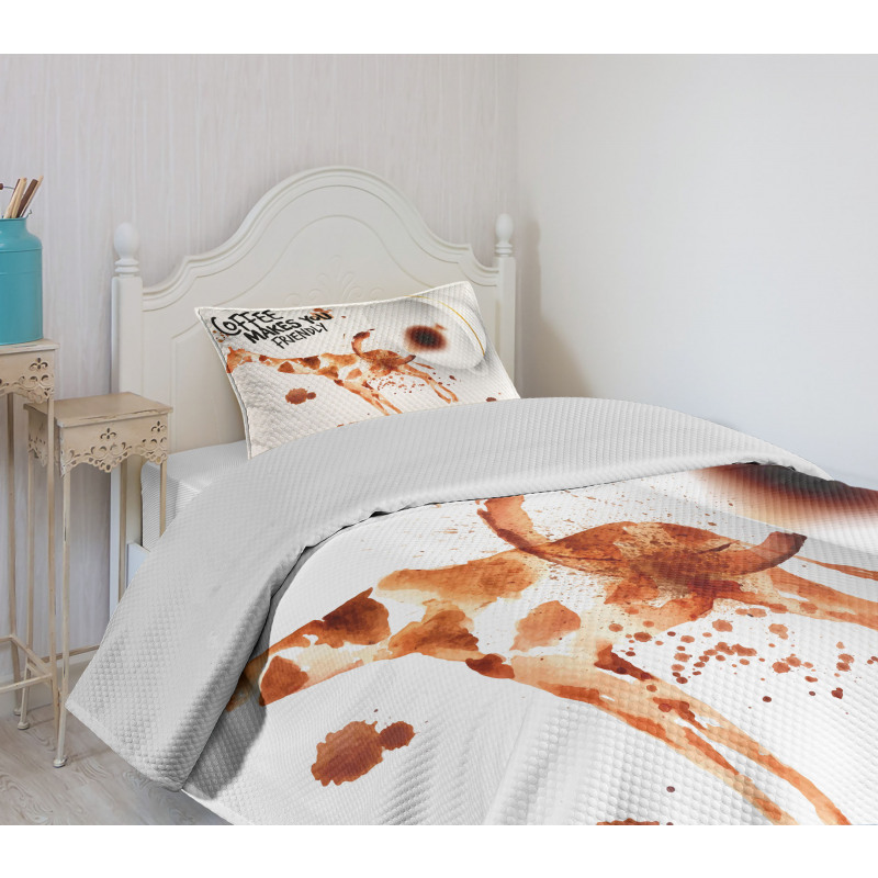 Funny Giraffe Bedspread Set