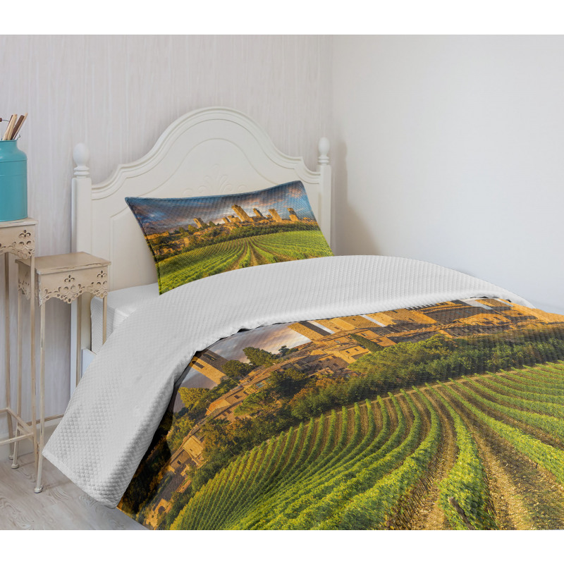 San Gimignano Vineyards Bedspread Set