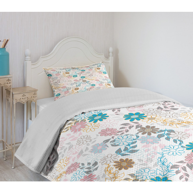 Pastel Daisies Bedspread Set