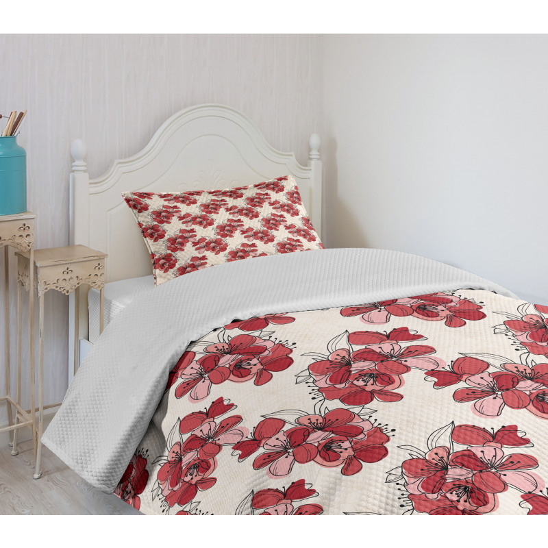 Birth of the Nature Design Bedspread Set