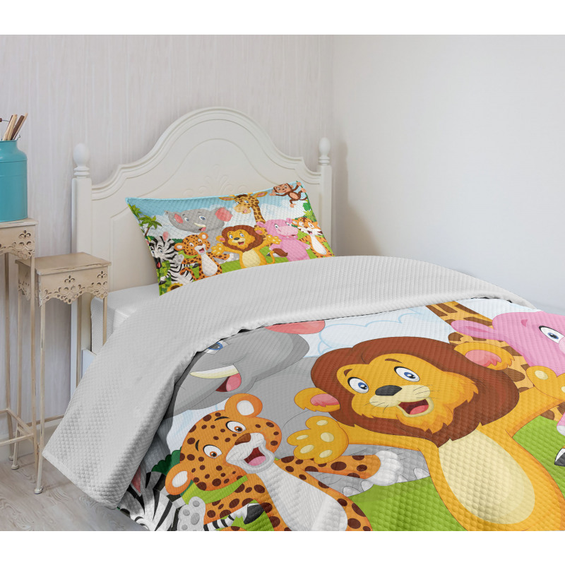 Comic Savannah Bedspread Set