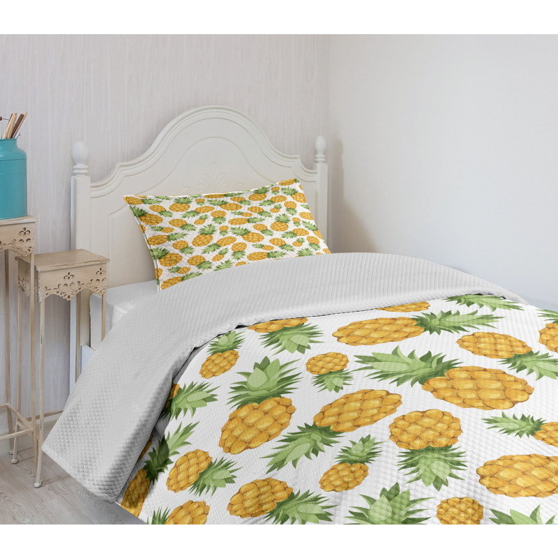 Ripe Pineapple Bedspread Set