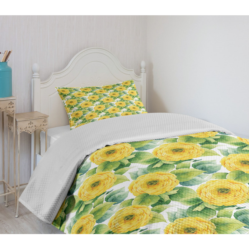 Gardening Plant Bedspread Set