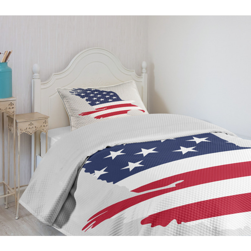 Stars Stripes USA Bedspread Set