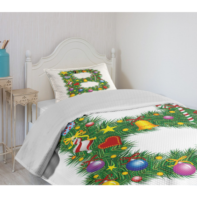 Candy Cane Suit with B Bedspread Set