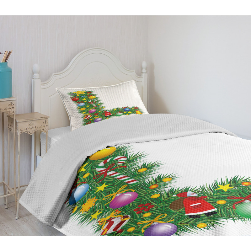 Pine Tree Majuscule L Bedspread Set