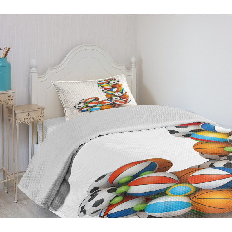 Sporting Theme J Bedspread Set