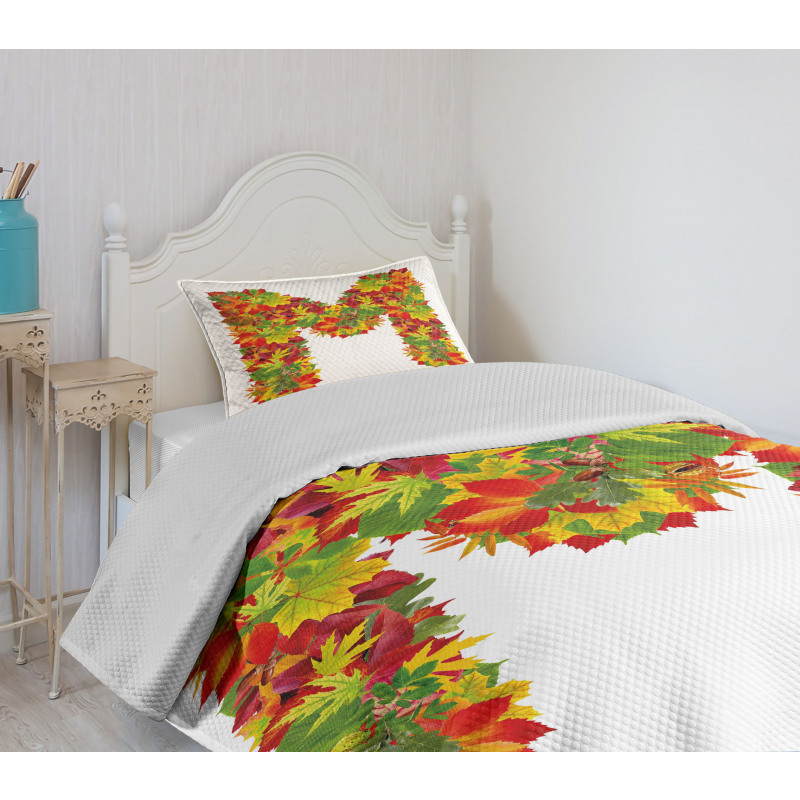 Fall Elements Capital Bedspread Set