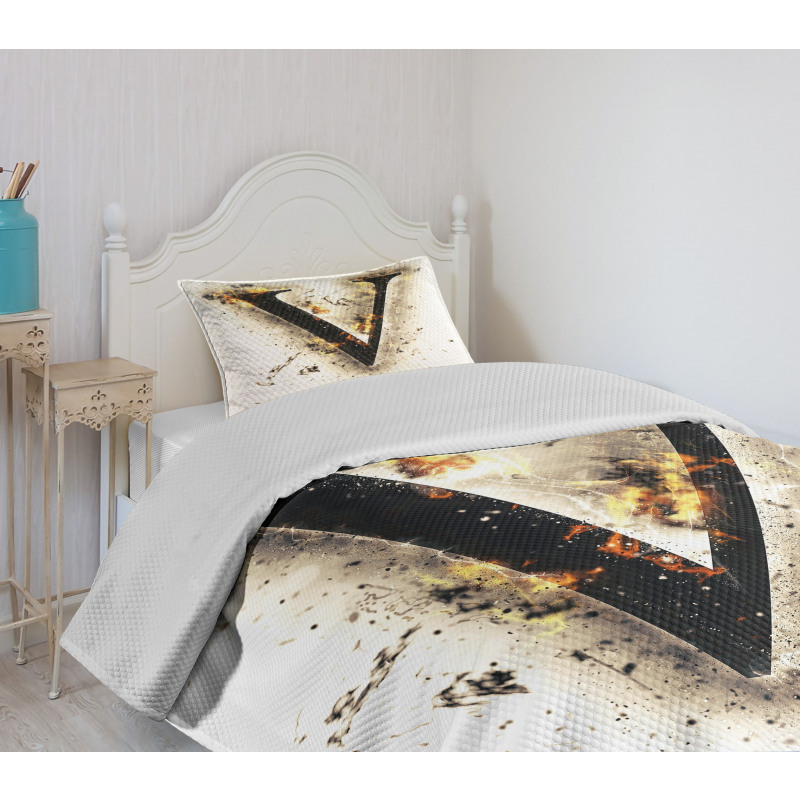 Cool Burning Alphabet Bedspread Set