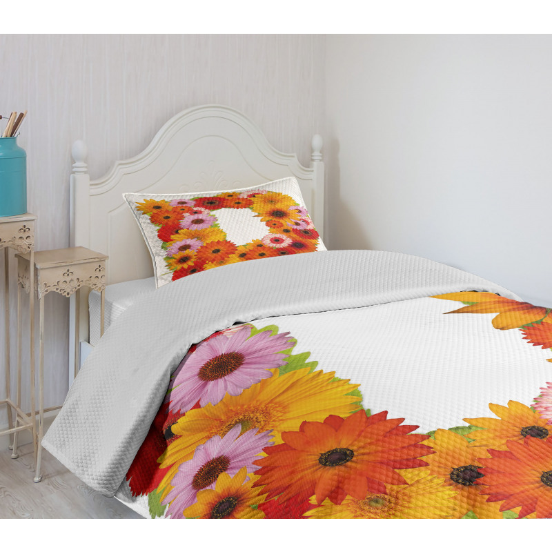 Summer Chamomile Petals Bedspread Set