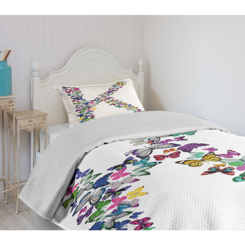 Nature Typography Bedspread Set