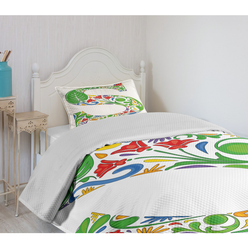 Nature Inspired S Sign Bedspread Set