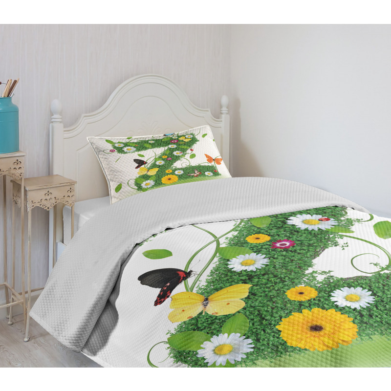 Fresh Summer Garden Bedspread Set