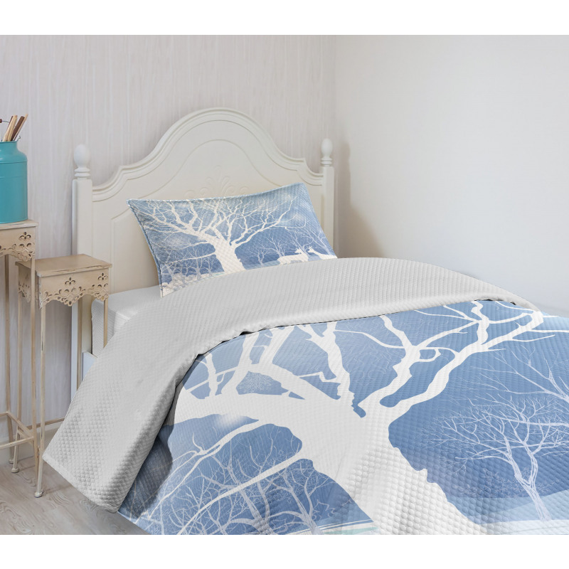 Abstract Winter Deer Bedspread Set