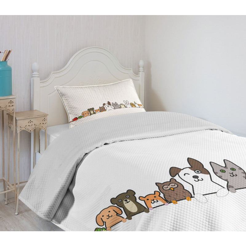 Domestic Pets Funny Bedspread Set