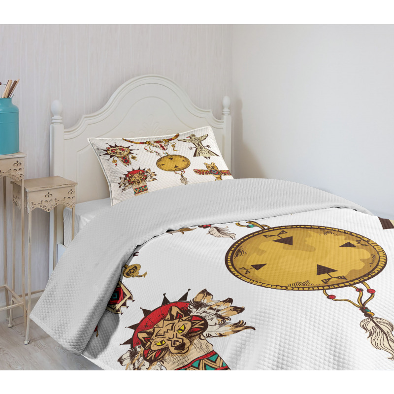 Animal Totems Bedspread Set