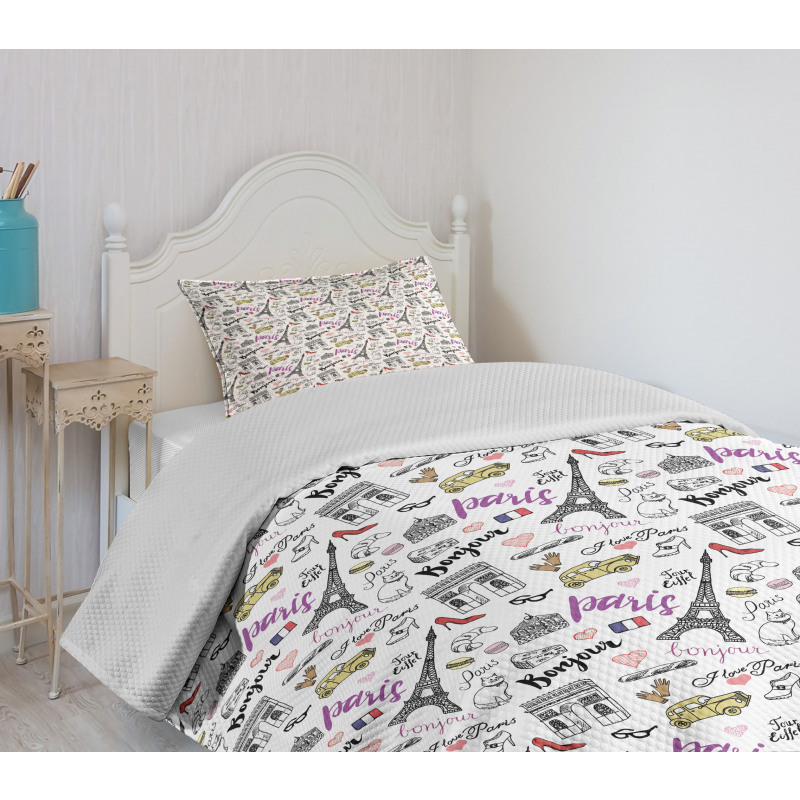 Food Fashion Love Bedspread Set