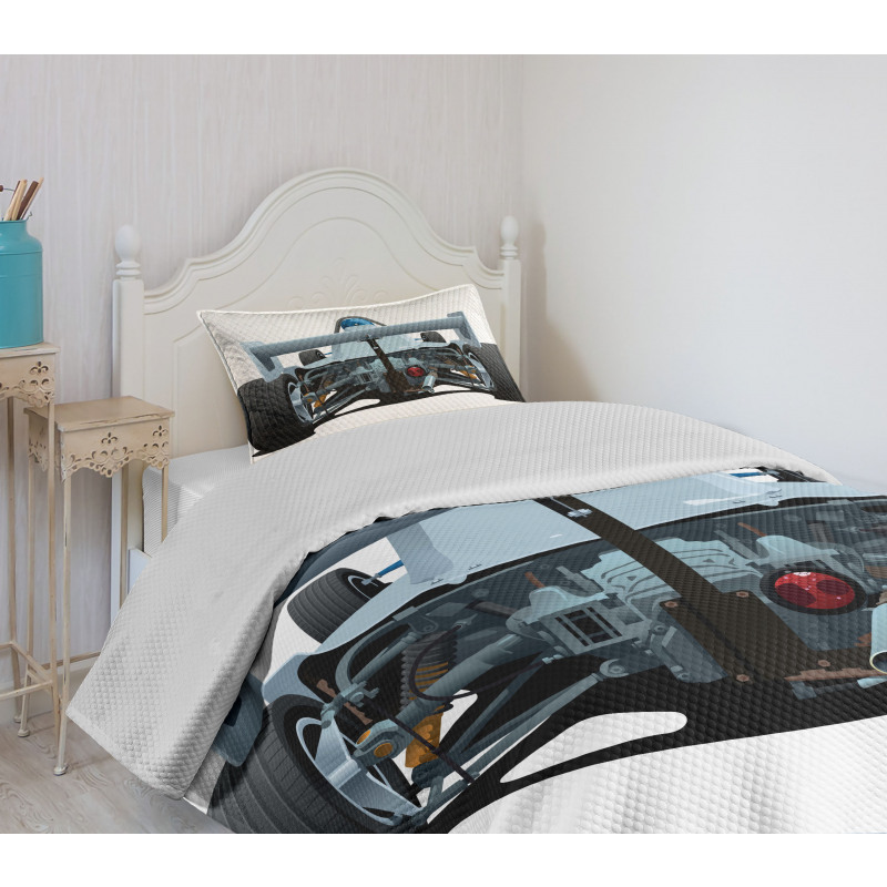 Super Fast Vehicle Back Bedspread Set