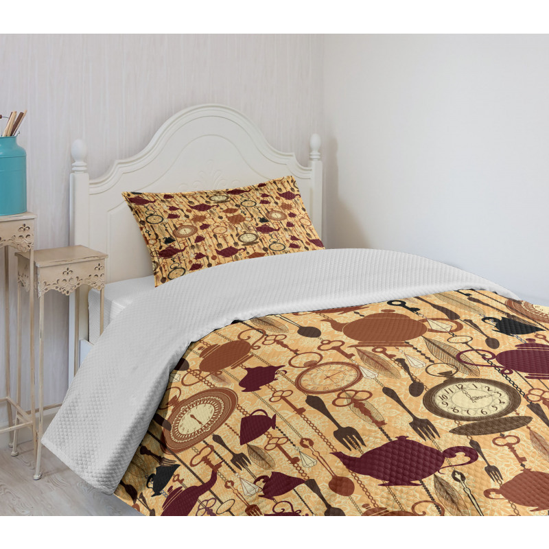 Breakfast Brunch Time Bedspread Set