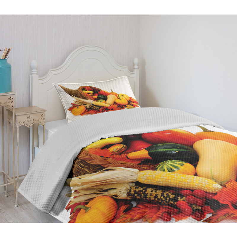 Thanksgiving Photograph Bedspread Set