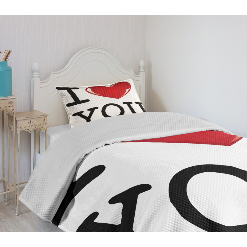 Valentines Birthday Bedspread Set