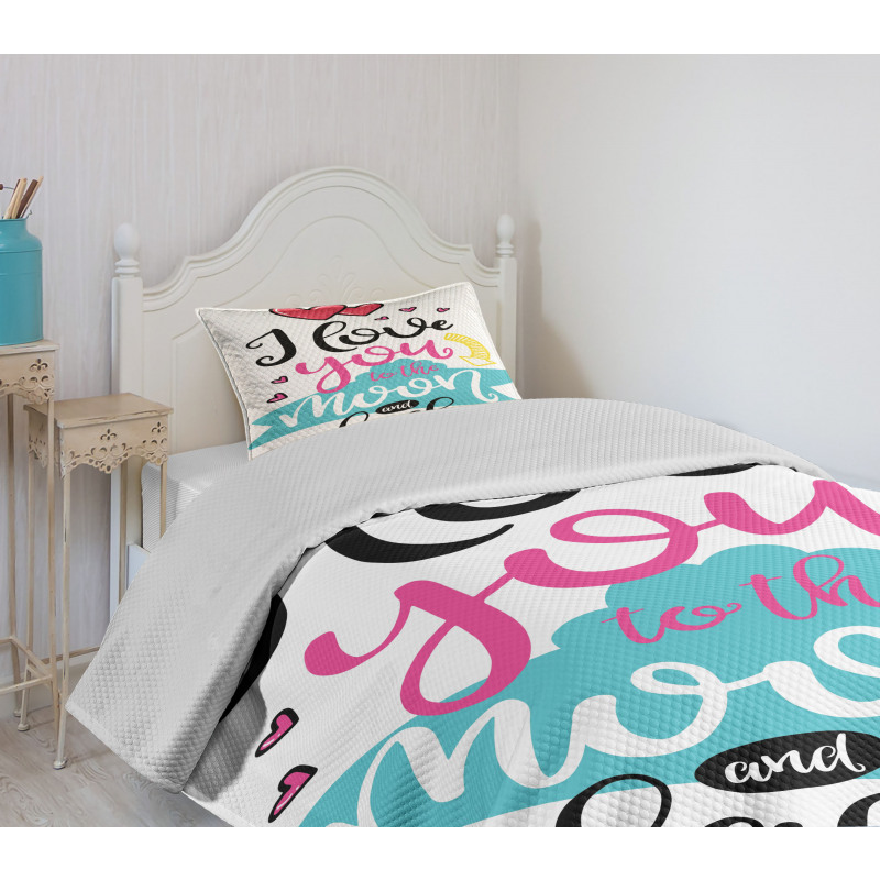 Lifestyle Words Partners Bedspread Set