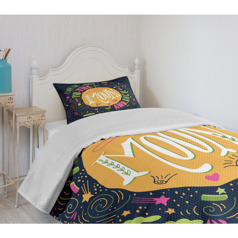 Romance Shapes Bedspread Set