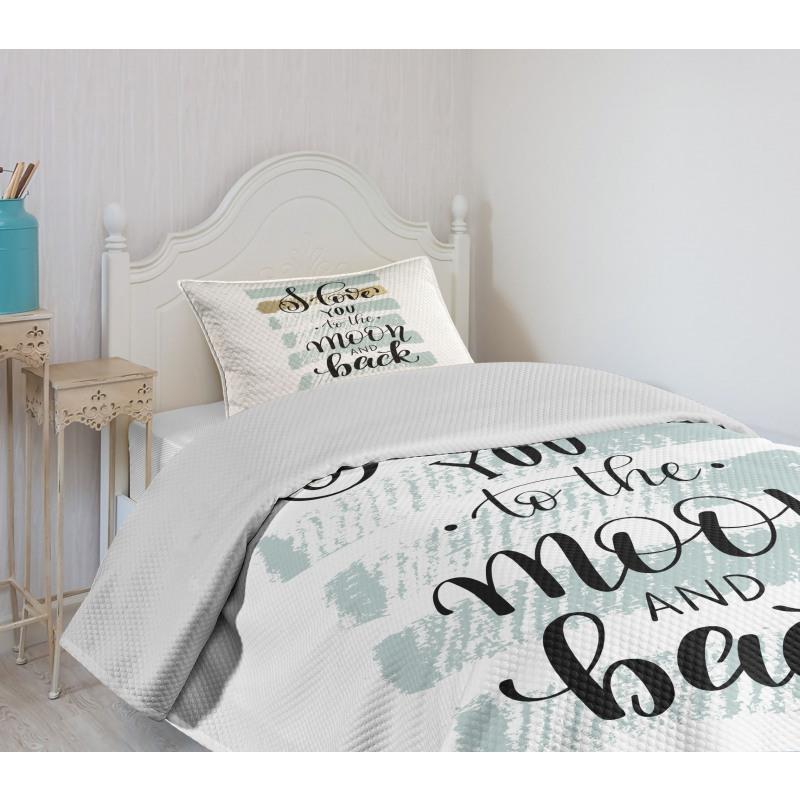 Pastel Paintbrush Bedspread Set