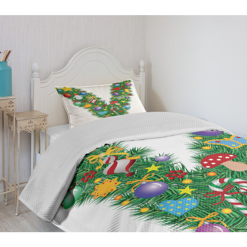 Ornamental Tree Bells Bedspread Set