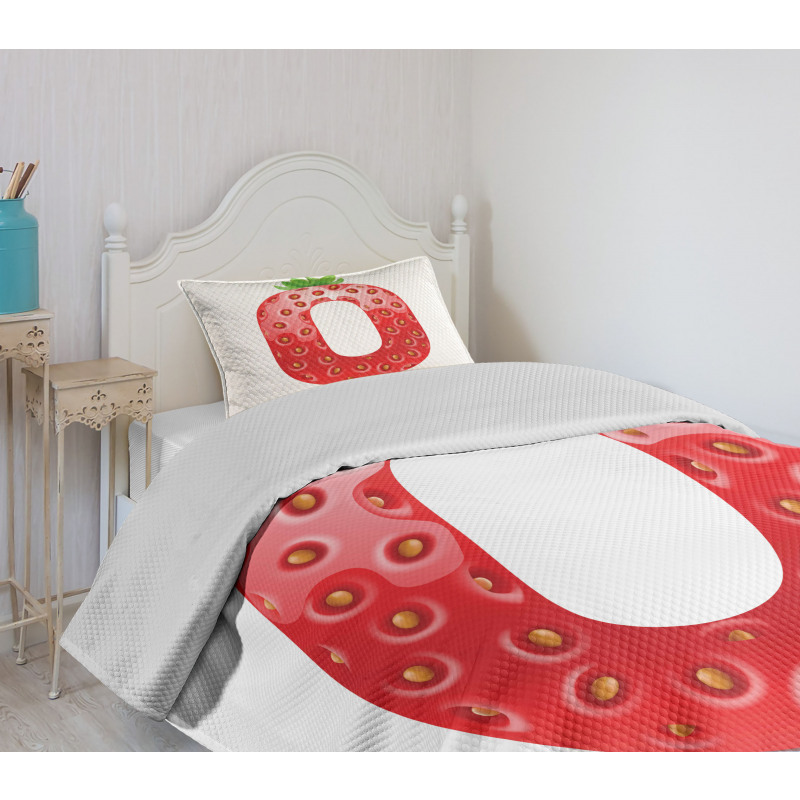 Vibrant Fruit Capital Bedspread Set