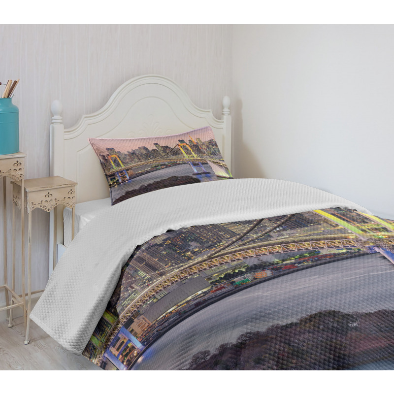 Tokyo Japan Bridge Bedspread Set