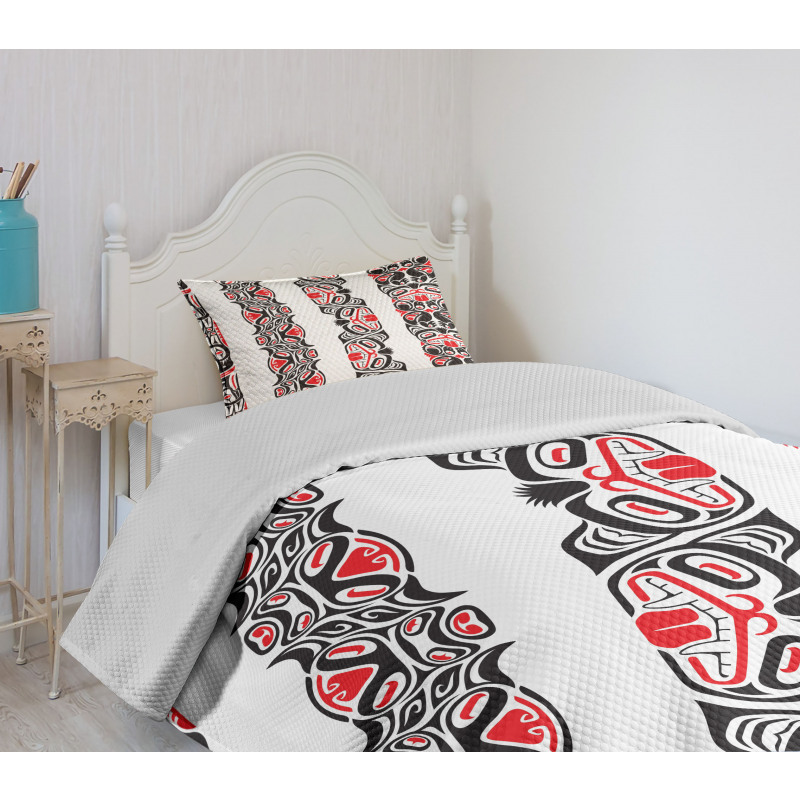 Haida Motifs Style Bedspread Set