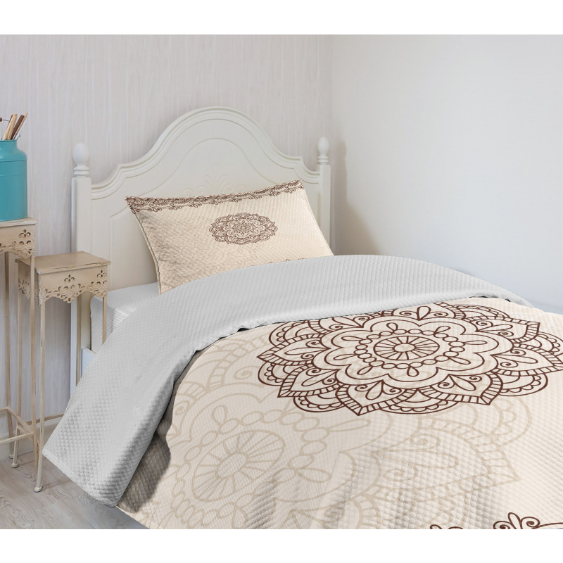 Geometrical Swirls Lines Bedspread Set